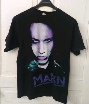Marilyn Manson Vintage Black T-Shirt Mens Small